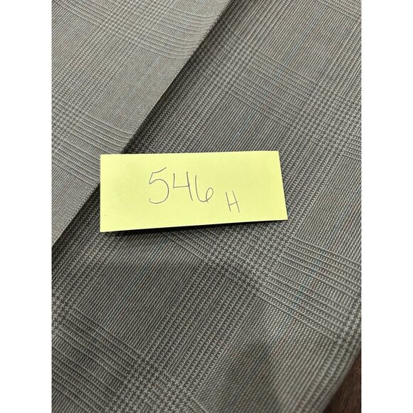 Mens Brown Plaid Dress Pants Pleated Front Classic Fit Sz 34 - Picture 7 of 8